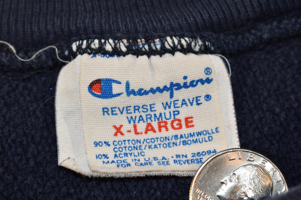 Vintage 80s Champion Michigan Reverse Weave Chopped Sweatshirt Size X-Large