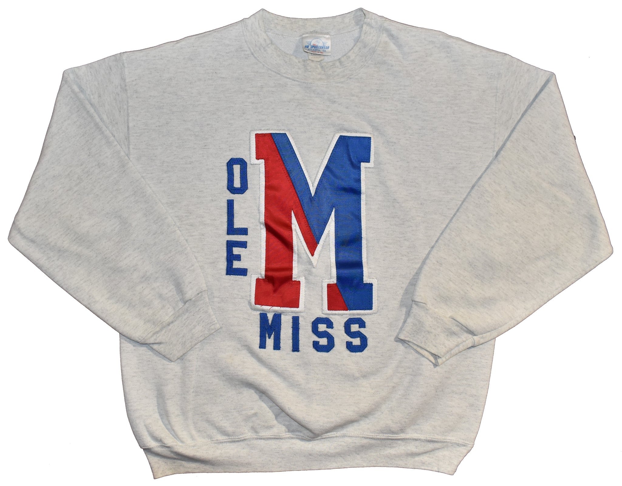 Vintage 90s Ole Miss Rebels Applique Sweatshirt | Beyond 94