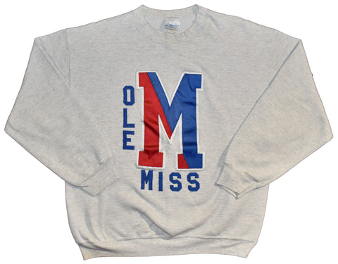 Vintage 90s Ole Miss Rebels Applique Sweatshirt | Beyond 94