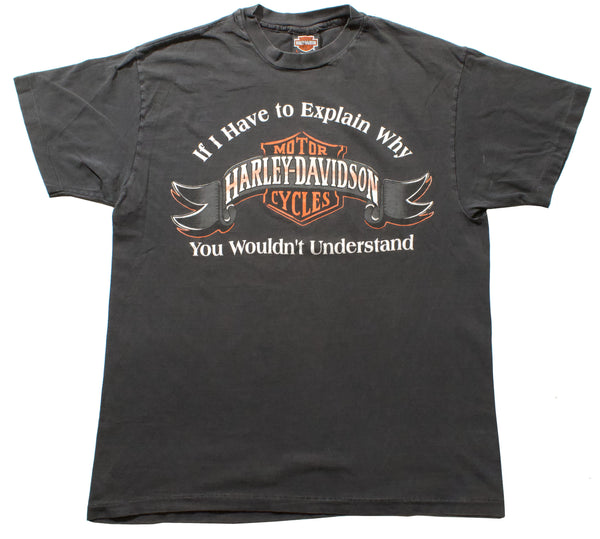 Vintage 90s Harley Davidson If I Have To Explain Why Single Stitch Shirt | Beyond 94