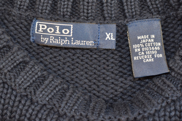 Vintage 90s Ralph Lauren Polo Flag Knit Sweater Size X-Large