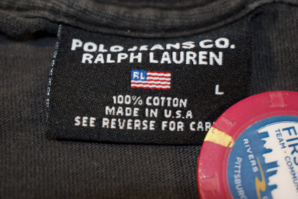 Vintage 90s Polo Jeans Flag Shirt Size Large