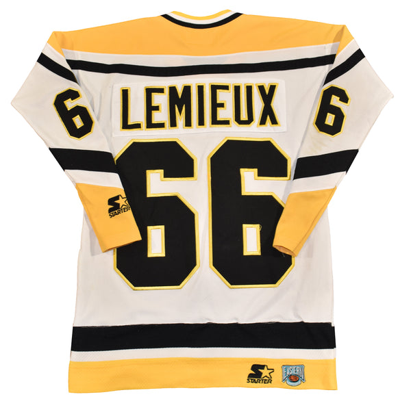 Vintage 90s Pittsburgh Penguins Mario Lemieux Starter Jersey Size Medium