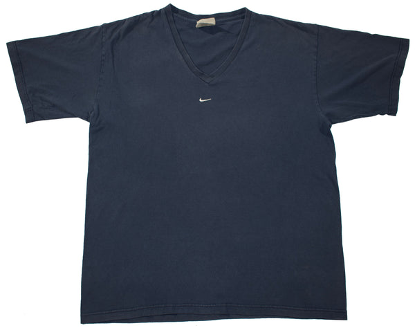 Vintage 90s Nike Center Swoosh V Neck Shirt | Beyond 94