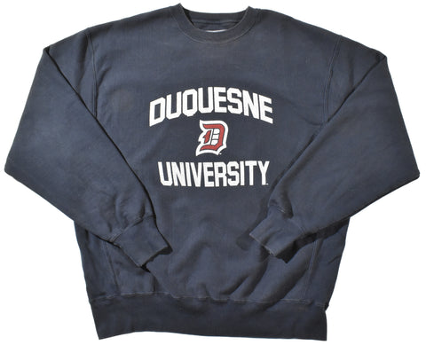 Vintage 00s Champion Duquesne University Premium Reverse Weave Sweatshirt | Beyond 94