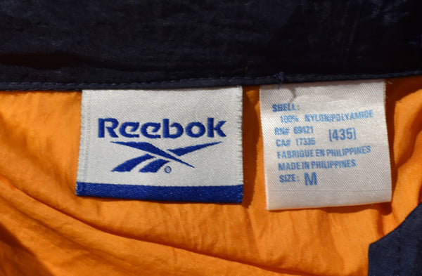 Vintage 90s Reebok Huge Back Logo Windbreaker Jacket Size Medium