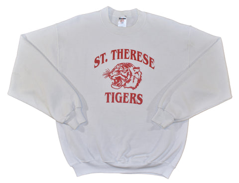 Vintage 00s St. Therese Tigers Sweatshirt Size Medium