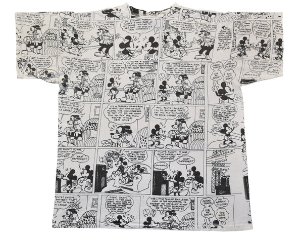 Vintage 90s Minnie Mouse Comic Strip All Over Print Single Stitch Shirt | Beyond 94