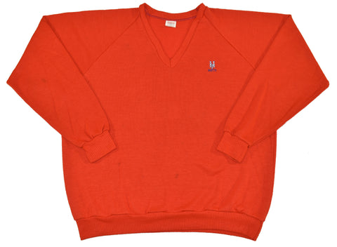 Vintage 80s New York Mets V Neck Sweater Size XX-Large