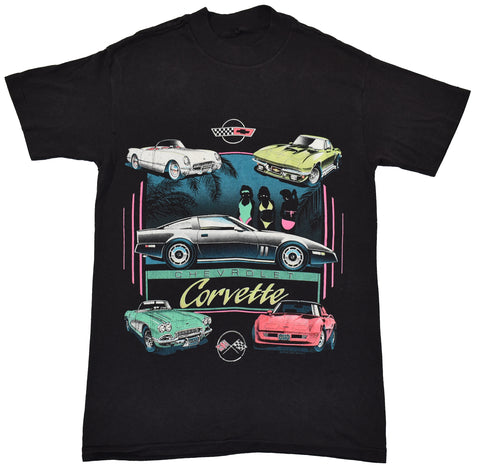 Vintage 80s Chevrolet Corvette Sports Car Single Stitch 50/50 Blend Shirt | Beyond 94