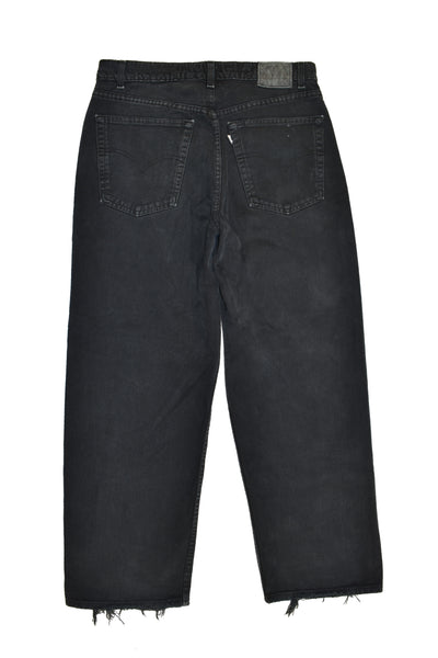 Vintage 90s Levis Silvertab Loose Wide Faded Black Jeans Size 34" x 30"