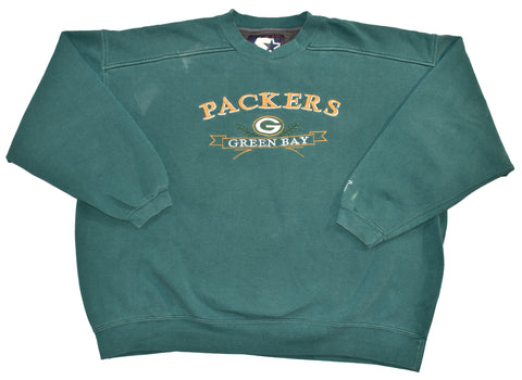 Vintage 90s Green Bay Packers Embroidered Sweatshirt Size X-Large