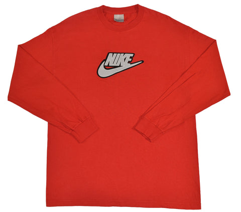 Vintage 00s DS Nike Applique Embroidered Ls Shirt Size X-Large