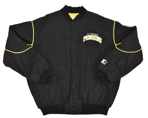 1992 Pittsburgh Penguins Back 2 Back Starter Bomber Jacket Size Large