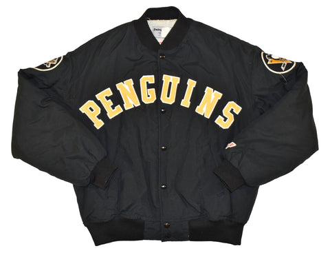 Vintage 80s Pittsburgh Penguins Swingster Bomber Jacket Size Medium