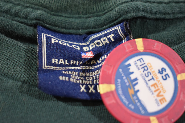 Vintage 90s Ralph Lauren Polo Sport Logo Shirt Size XX-Large
