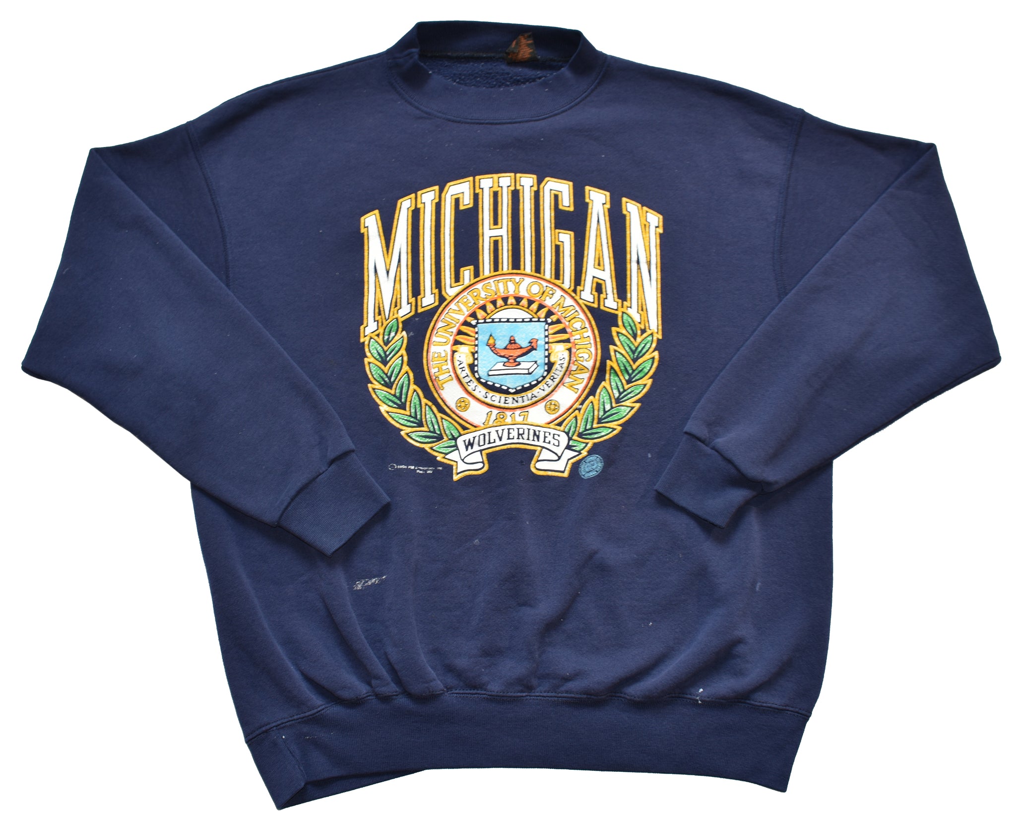 Vintage 90s Michigan Wolverines Double Sided Sweatshirt Size XX-Large