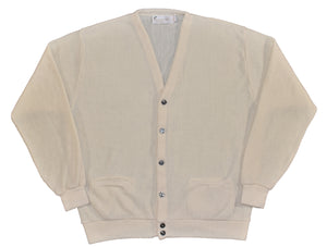 Vintage 80s Arnold Palmer Cream Cardigan Size X-Large