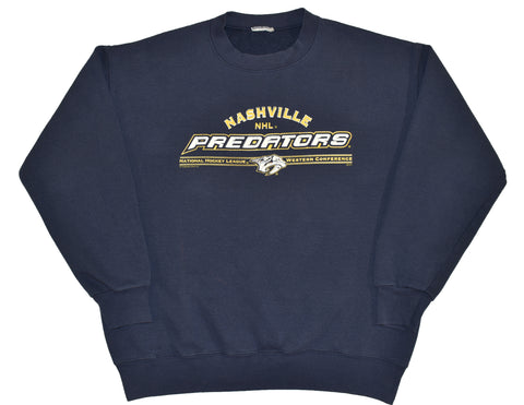 Vintage 00s Nashville Predators Sweatshirt Size X-Large