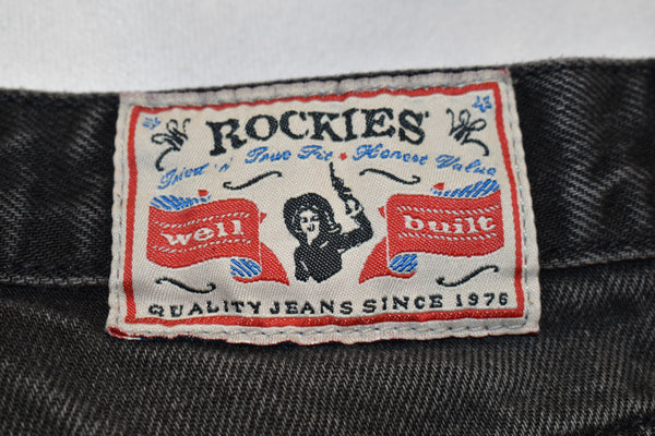 Vintage 90s Rockies Slim Faded Black Jeans Women's Size 28" x 31"