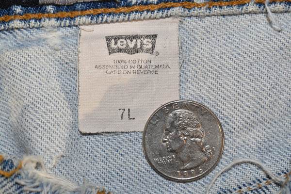 Vintage 90s Levis SilverTab Light Wash Distressed Jeans Size 7L 28" x 32"