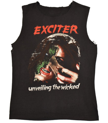 1986 Exciter European The Wicked Tour Single Stitch Tour Shirt Size Large