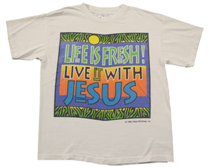 Vintage 1996 Life Is Fresh With Jesus Single Stitch Shirt | Beyond 94
