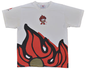 2008 Beijing Olympics Huanhuan Mascot Mega Print Shirt Size Medium