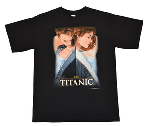 1998 DS Titanic Leonardo Dicaprio Movie Promo Single Stitch Shirt Size Large