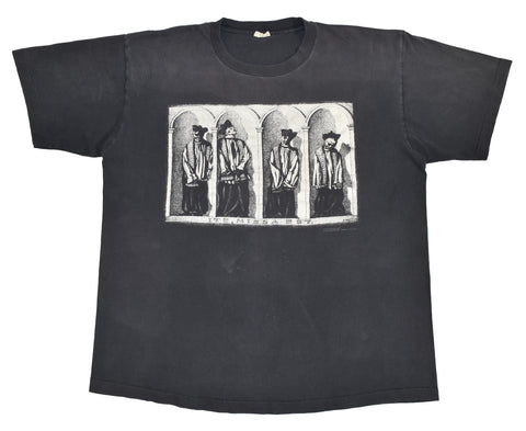 Vintage 90s MC Escher Mummified Priests in Gangi Single Stitch Shirt Size X-Large