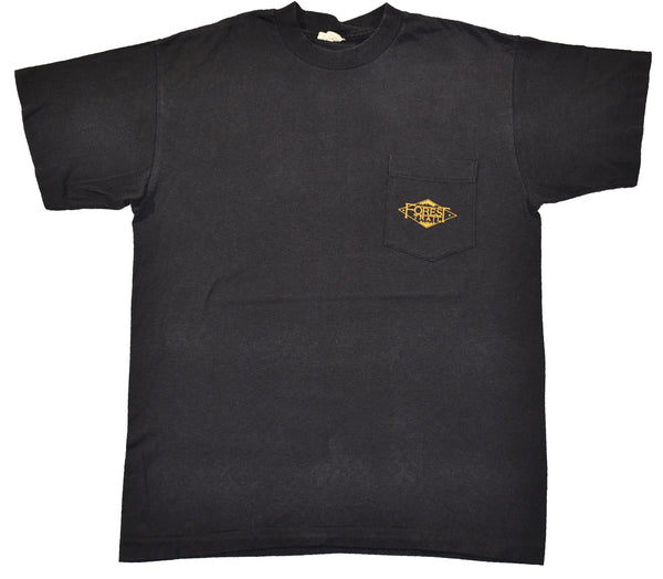 Vintage 80s Forest Trail Gold Eagle Single Stitch Pocket T Shirt Size Large