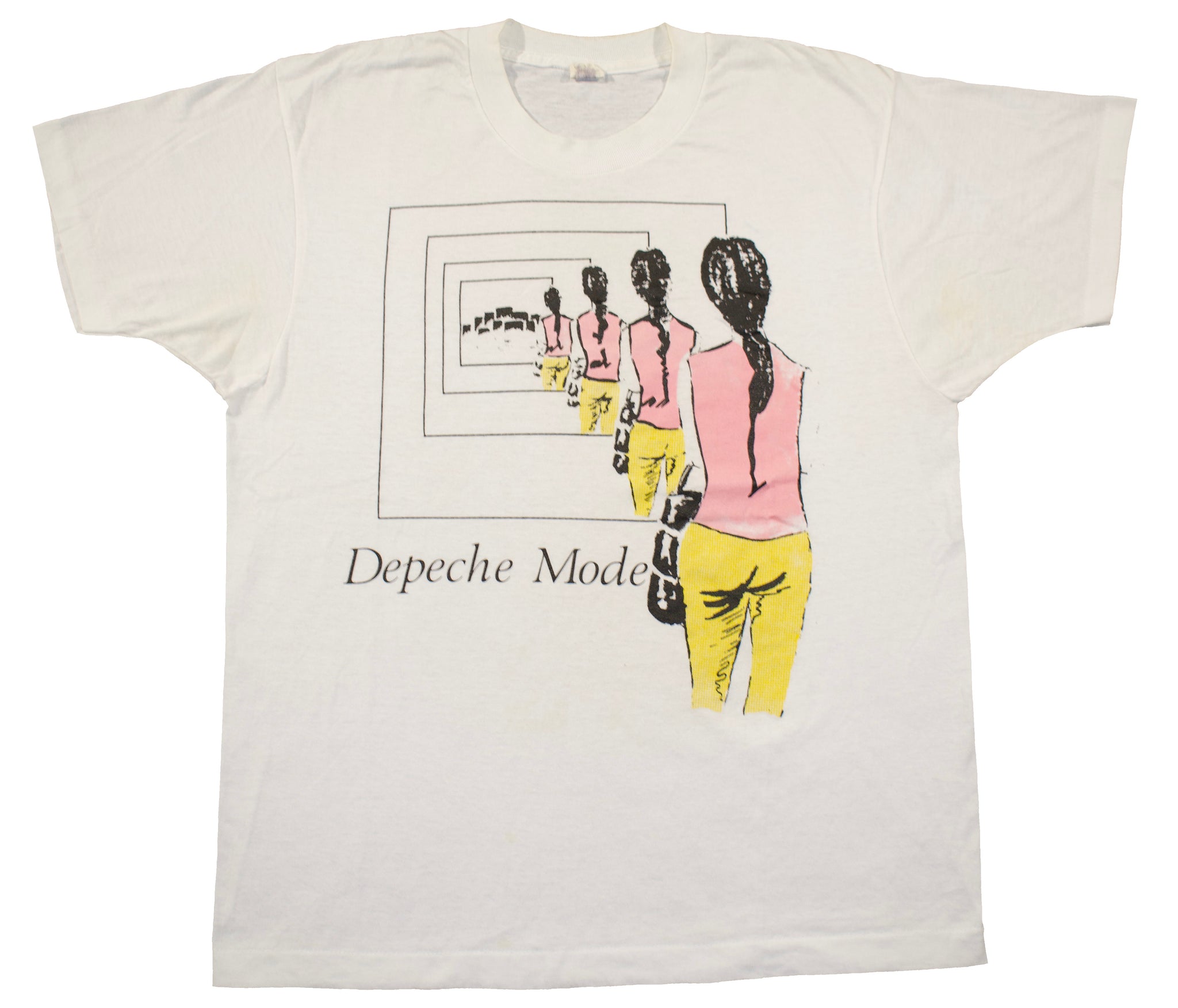 1981 Depeche Dreaming Of Me Single Stitch Band Shirt Size Large