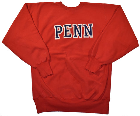 Vintage 90s Champion University Of Pennsylvania Embroidered Reverse Weave Sweatshirt | Beyond 94