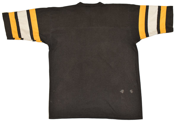 Vintage 90s Pittsburgh Steelers Single Stitch Raglan Shirt Size Large