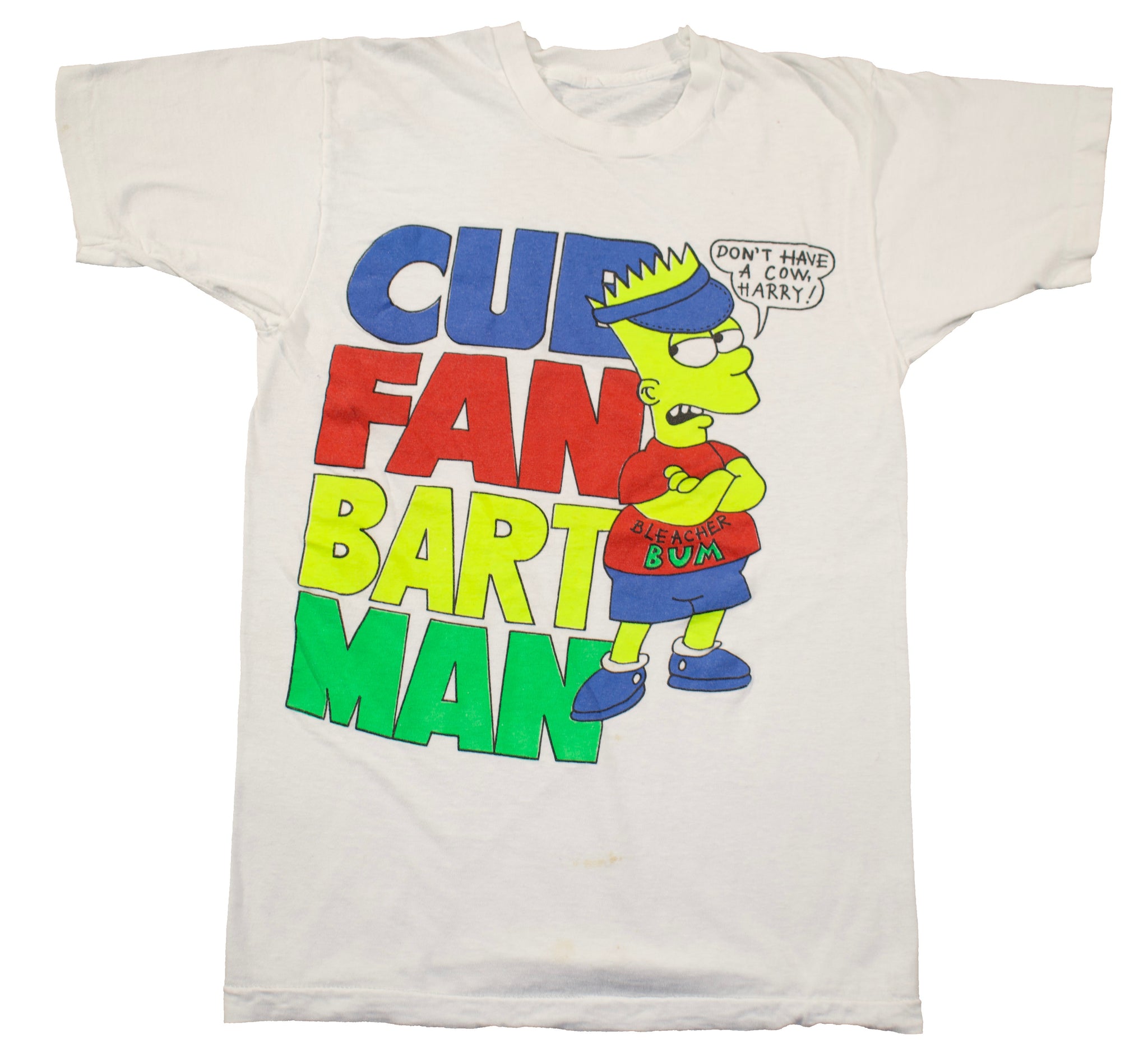 Vintage 80s Bart Simpson Cubs Fan Single Stitch Shirt | Beyond 94
