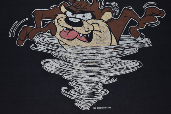 1992 Looney Tunes Taz Tornado Single Stitch Shirt Size Large