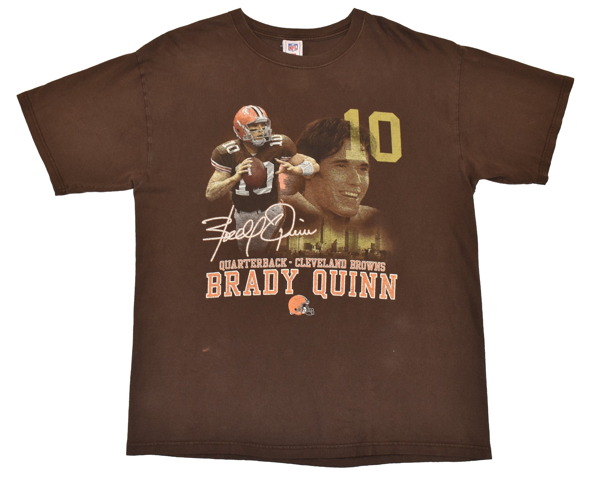 2007 Cleveland Browns Brady Quinn Shirt Size Large