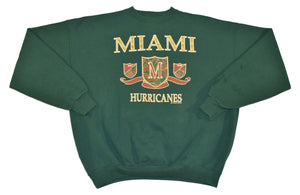 Vintage 90s Miami Hurricanes Sweatshirt Size X-Large