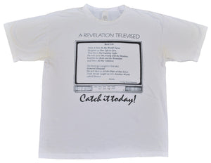 Vintage 90s Jesus Revelation Is Televised Single Stitch Shirt Size X-Large