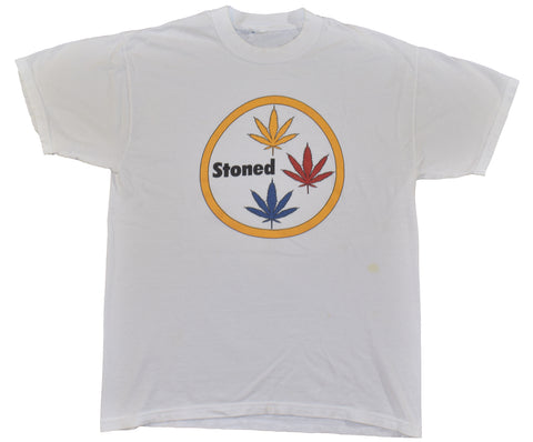 Vintage 00s Pittsburgh Stoned Weed Shirt Size Large