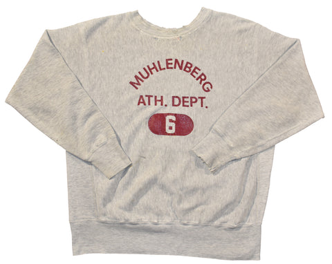 Vintage 70s Champion Muhlenberg Athletic Department Reverse Weave Sweatshirt One Color Tag | Beyond 94