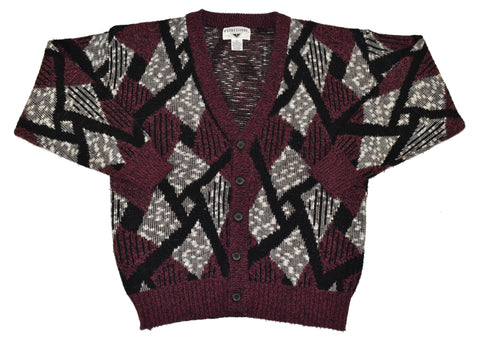 Vintage 90s Expressions Blackberry Cardigan Size Large