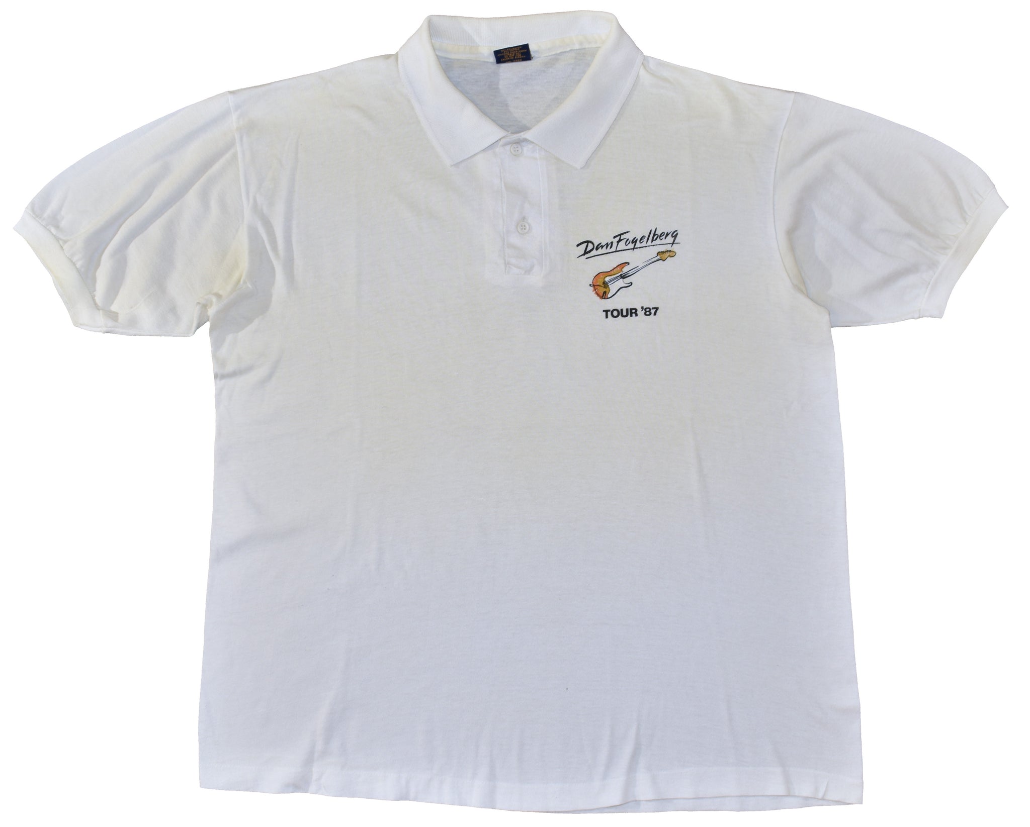 1987 Dan Fogelberg Exiles Tour Polo Shirt Size Large