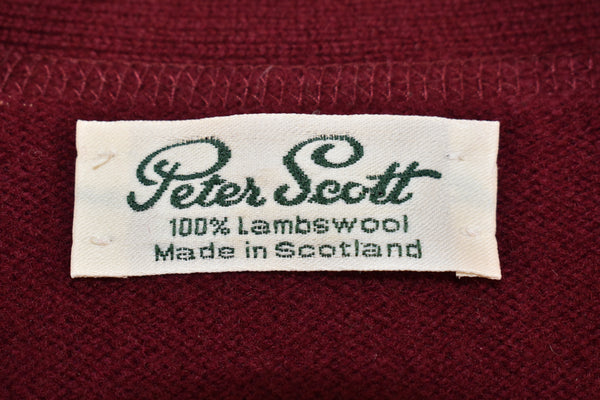 Vintage 80s Peter Scott Lambswool Cardigan Size XX-Large