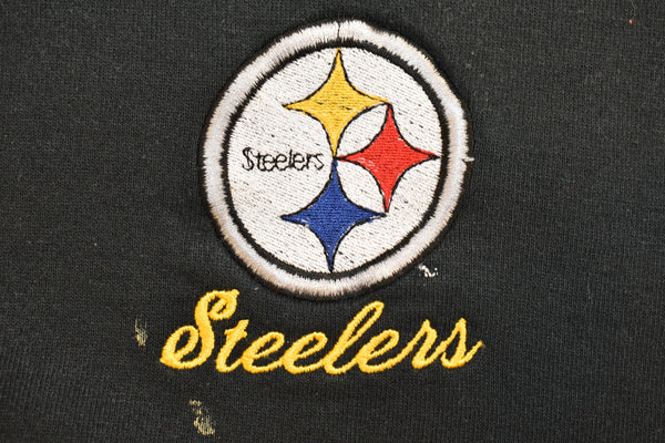 Vintage 90s Pittsburgh Steelers Chalk Line Turtleneck Sweatshirt Size X-Large