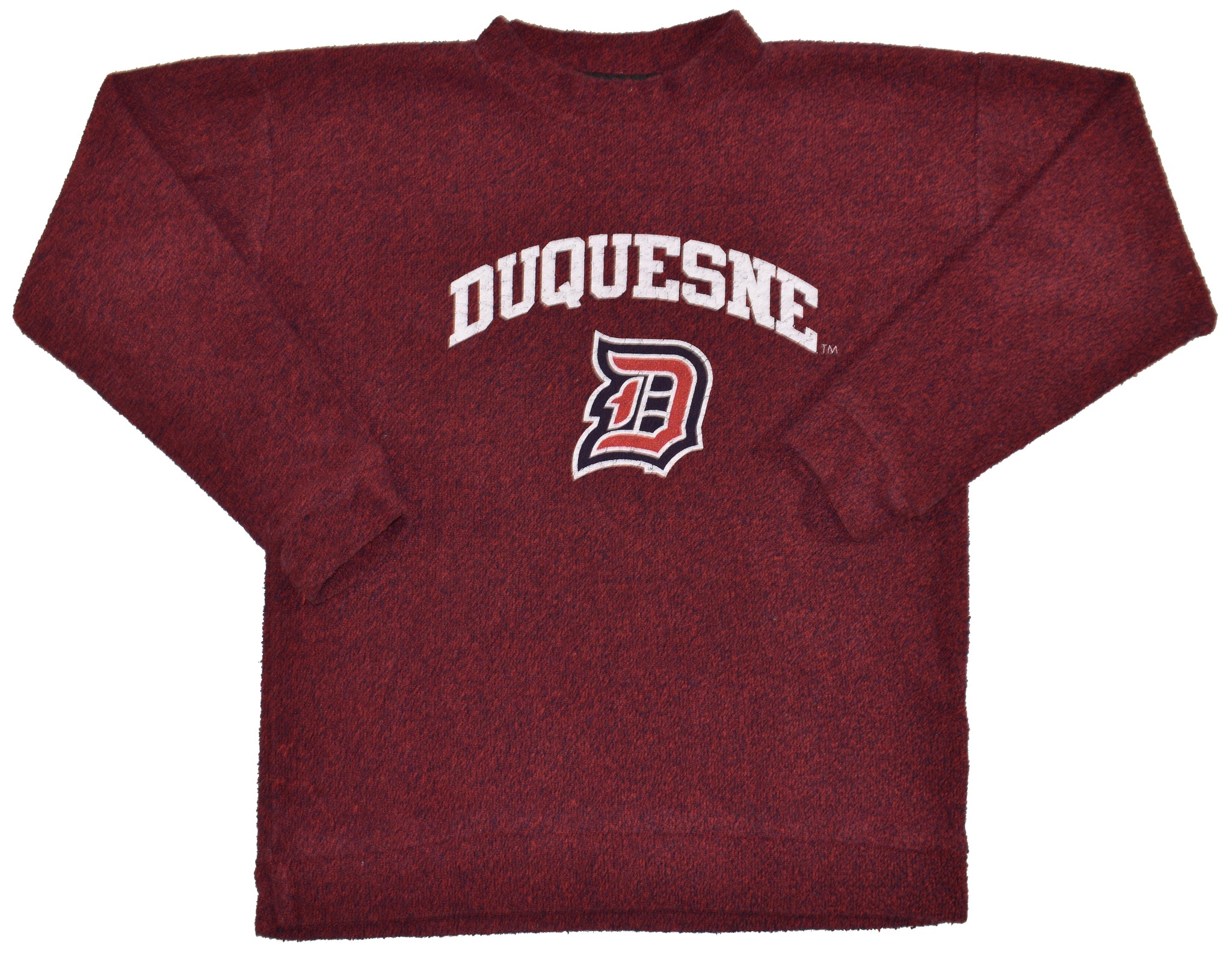 Vintage 90s Duquesne University Woolly Threads Sweatshirt Size Large