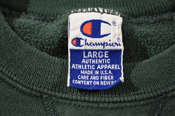 Vintage 90s Champion Embroidered Script Sweatshirt Size Large