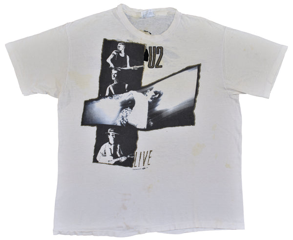 1987 U2 Joshua Tree Tour Distressed Single Stitch Shirt Size Large