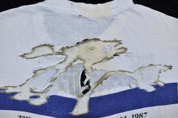 1987 U2 Joshua Tree Tour Distressed Single Stitch Shirt Size Large