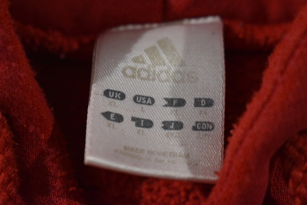 Vintage 90s Adidas Center Mini Logo Hoodie Size Large